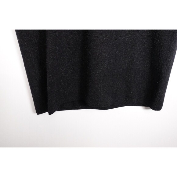 TUCKERNUCK Sz Large Pomander Place Black Noir Vivianne Metallic Turtleneck Dress - Picture 6 of 12